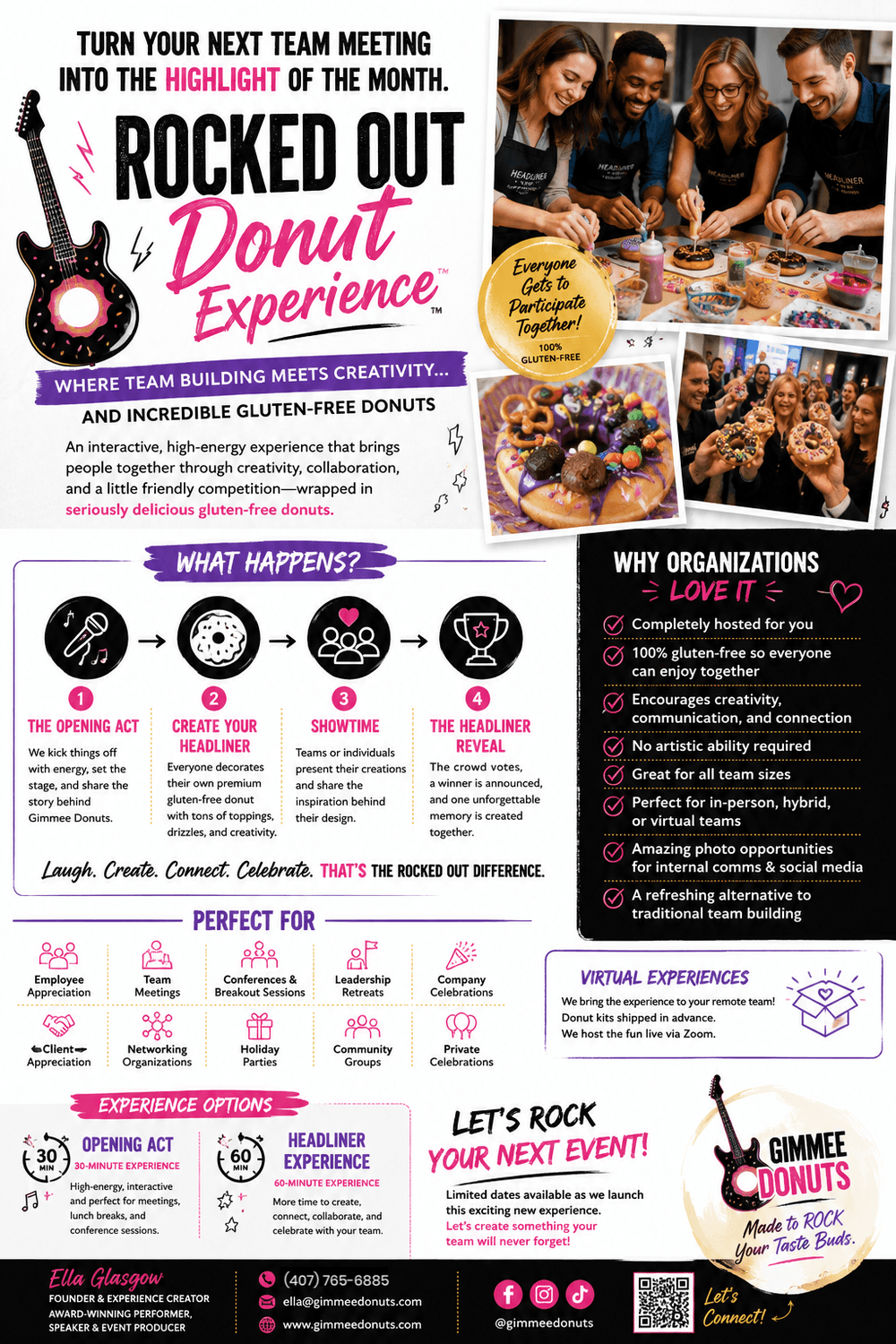 ROCKED OUT Donut Experience flyer