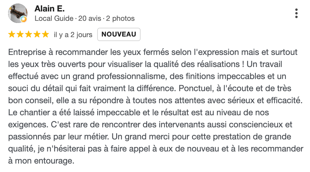 Avis Google 5