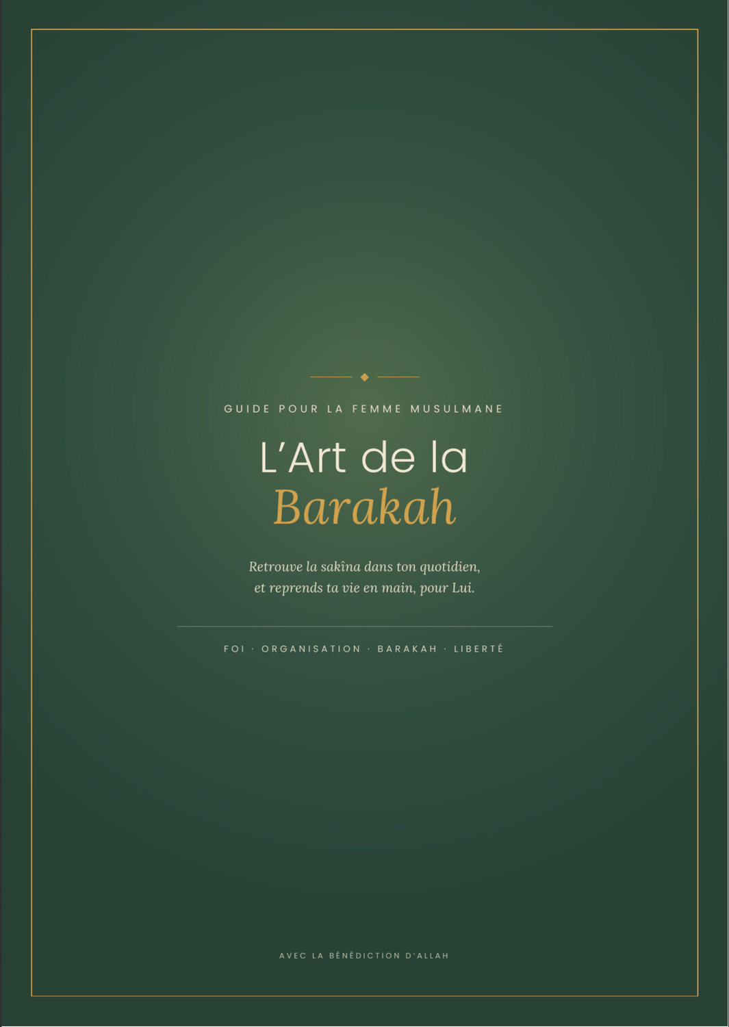 Couverture de l'ebook L'Art de la Barakah