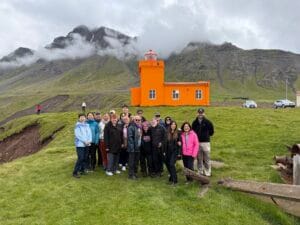 Kristof with Tour Group in Iceland