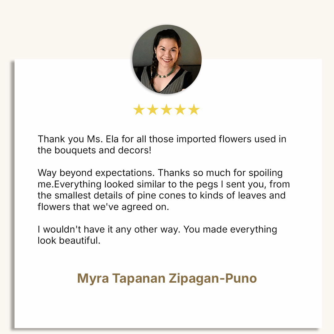 Client testimonial — Miels Event Styling