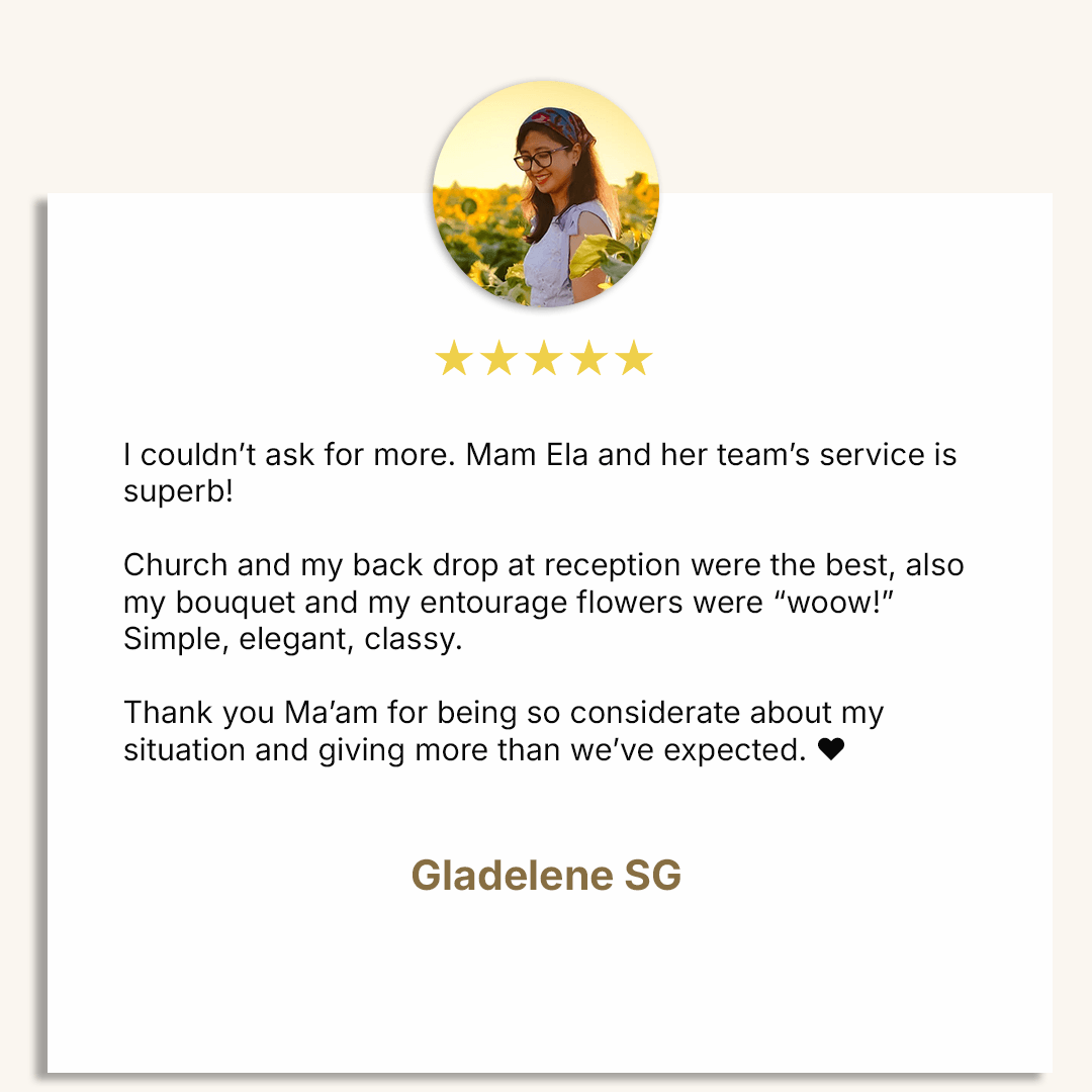 Client testimonial — Miels Event Styling