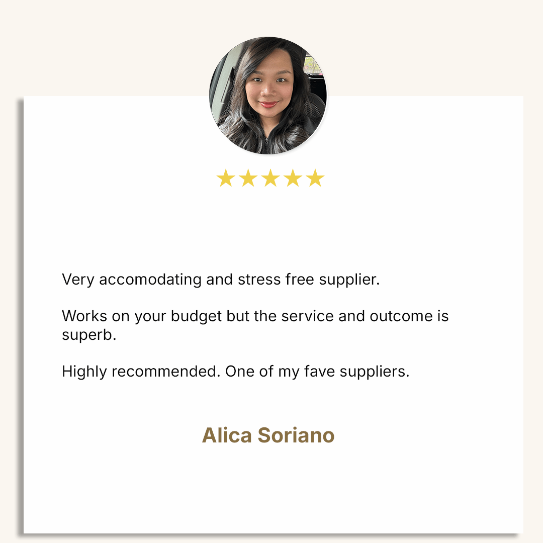 Client testimonial — Miels Event Styling
