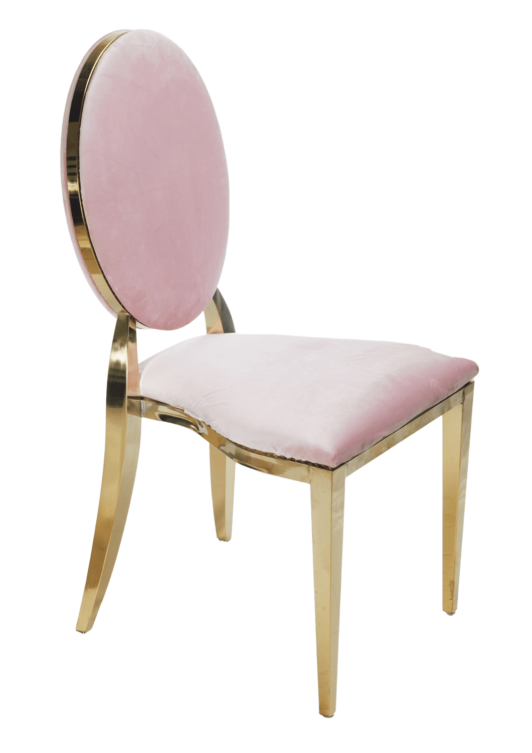 Velvet Chair - Blush