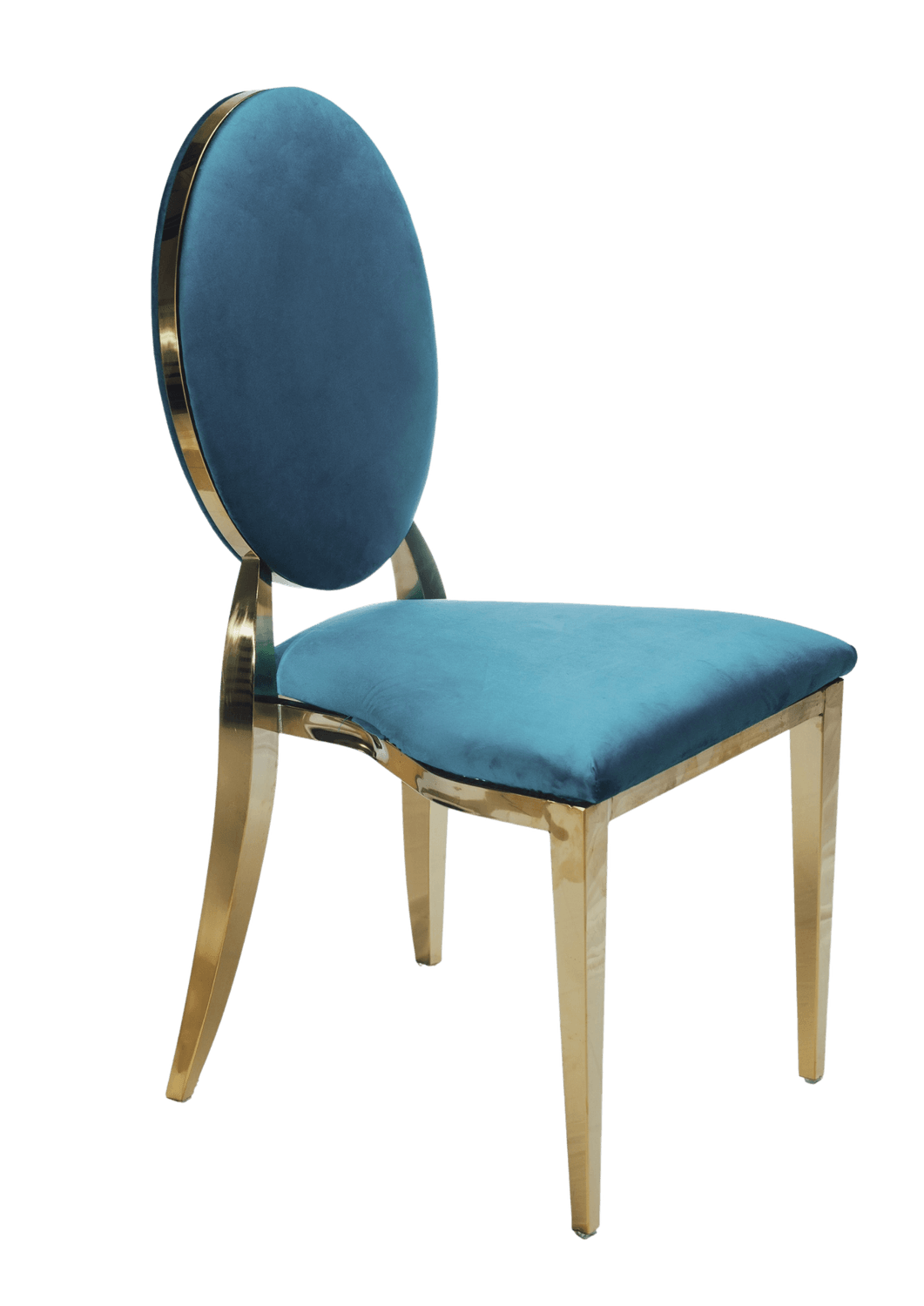 Velvet Chair - Dusty Blue