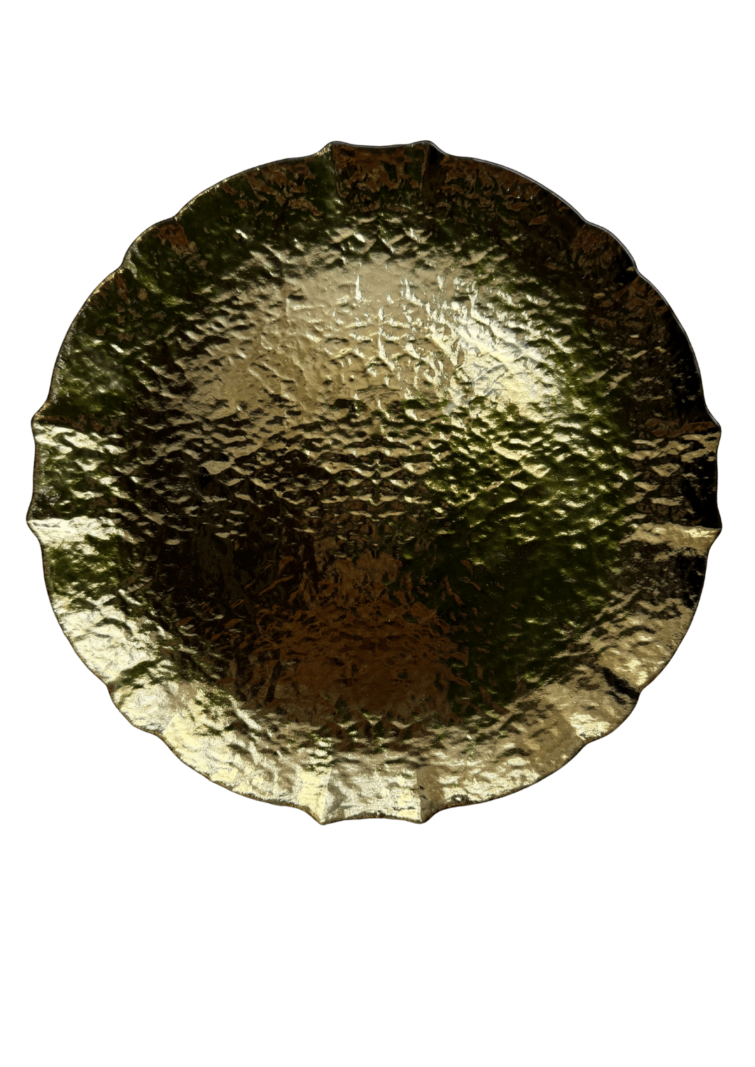 Glass Charger Plate - Gold