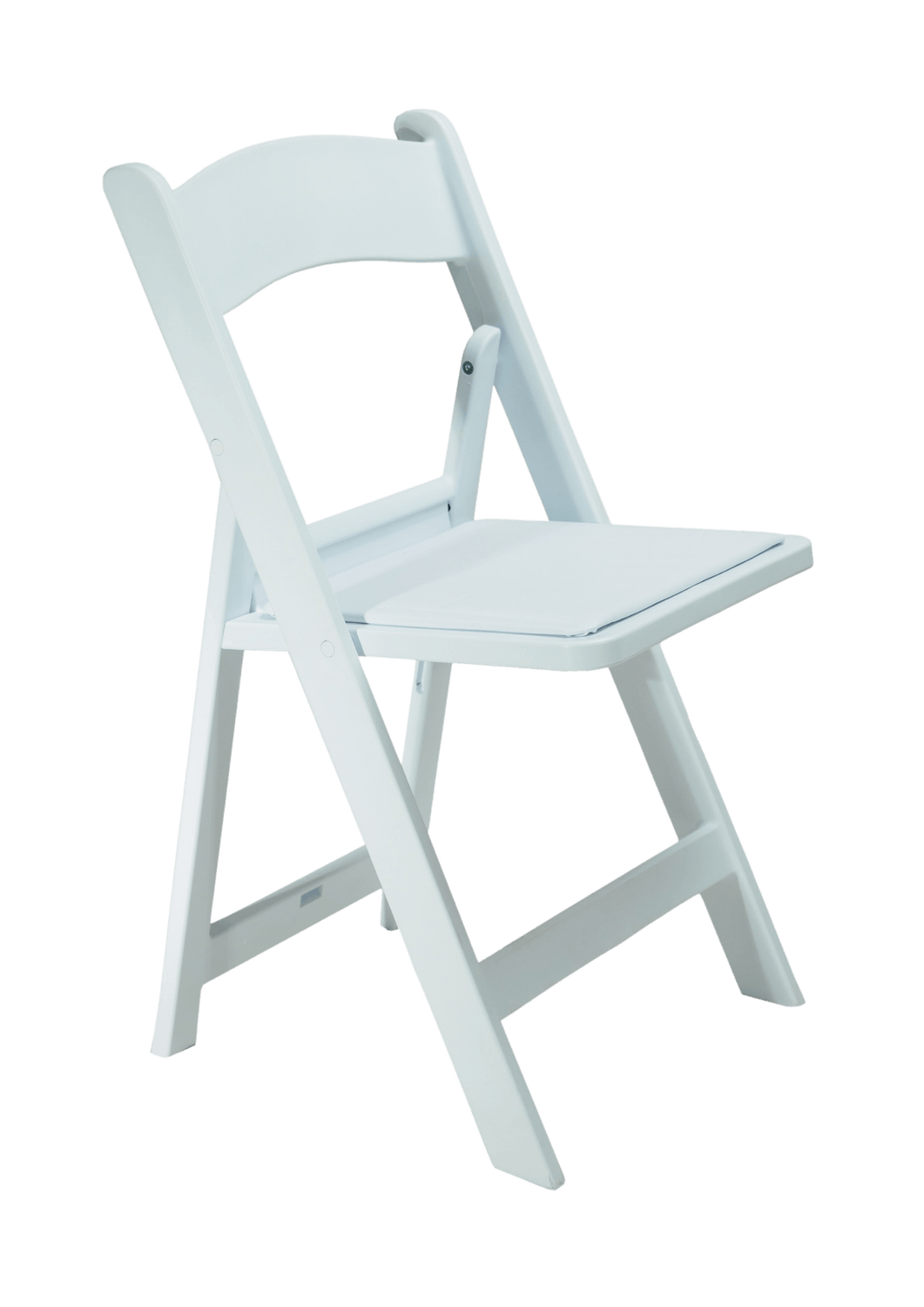 White Folding Resin Chair