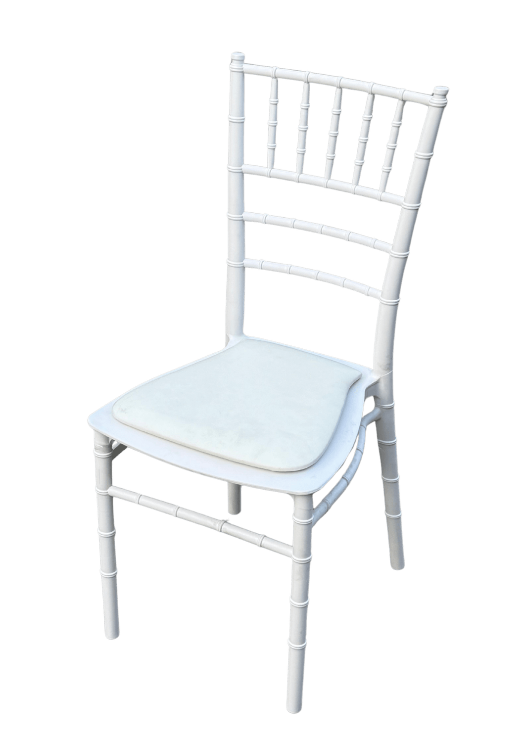 White Resin Tiffany Chair
