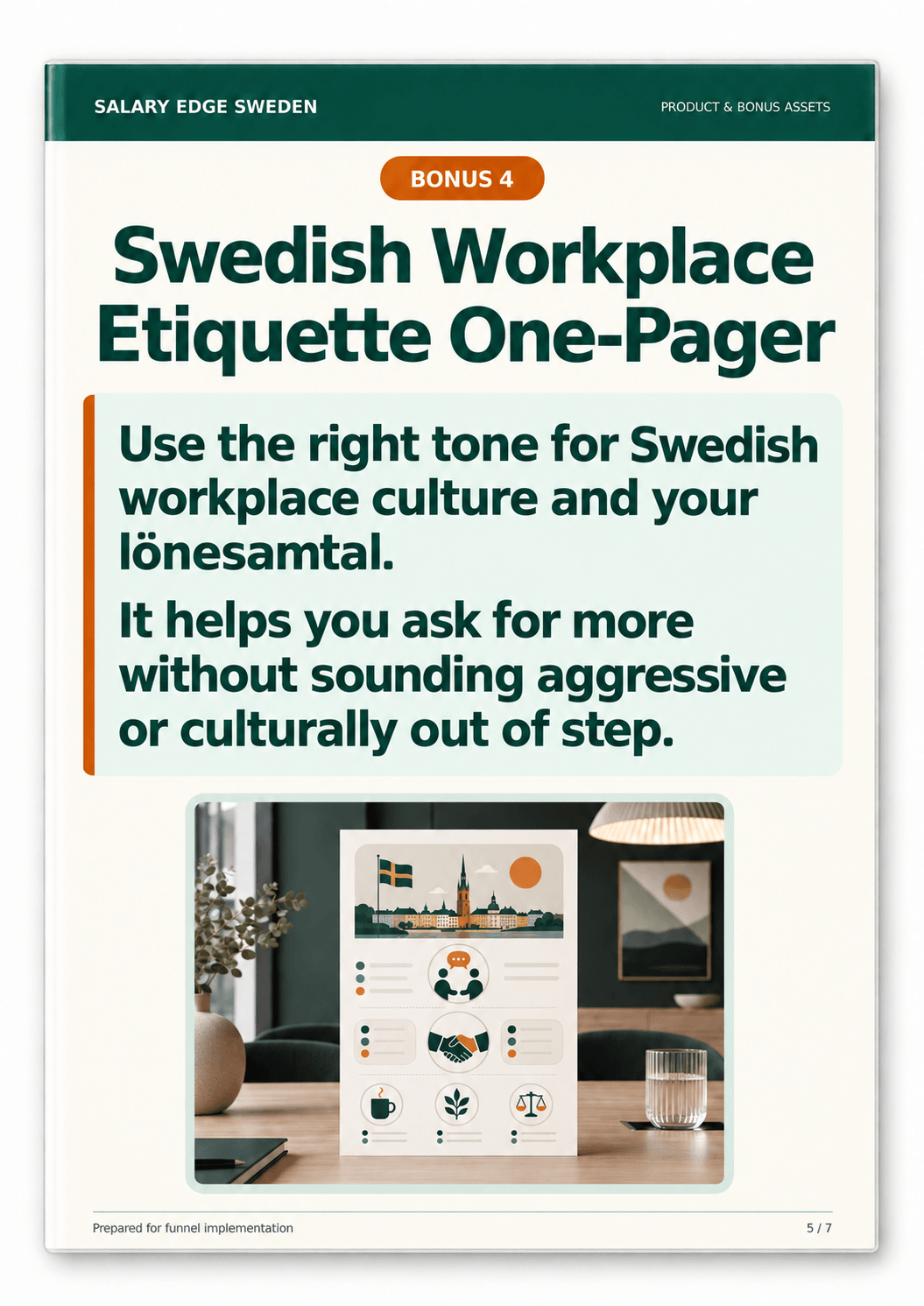 Swedish Workplace Etiquette One-Pager