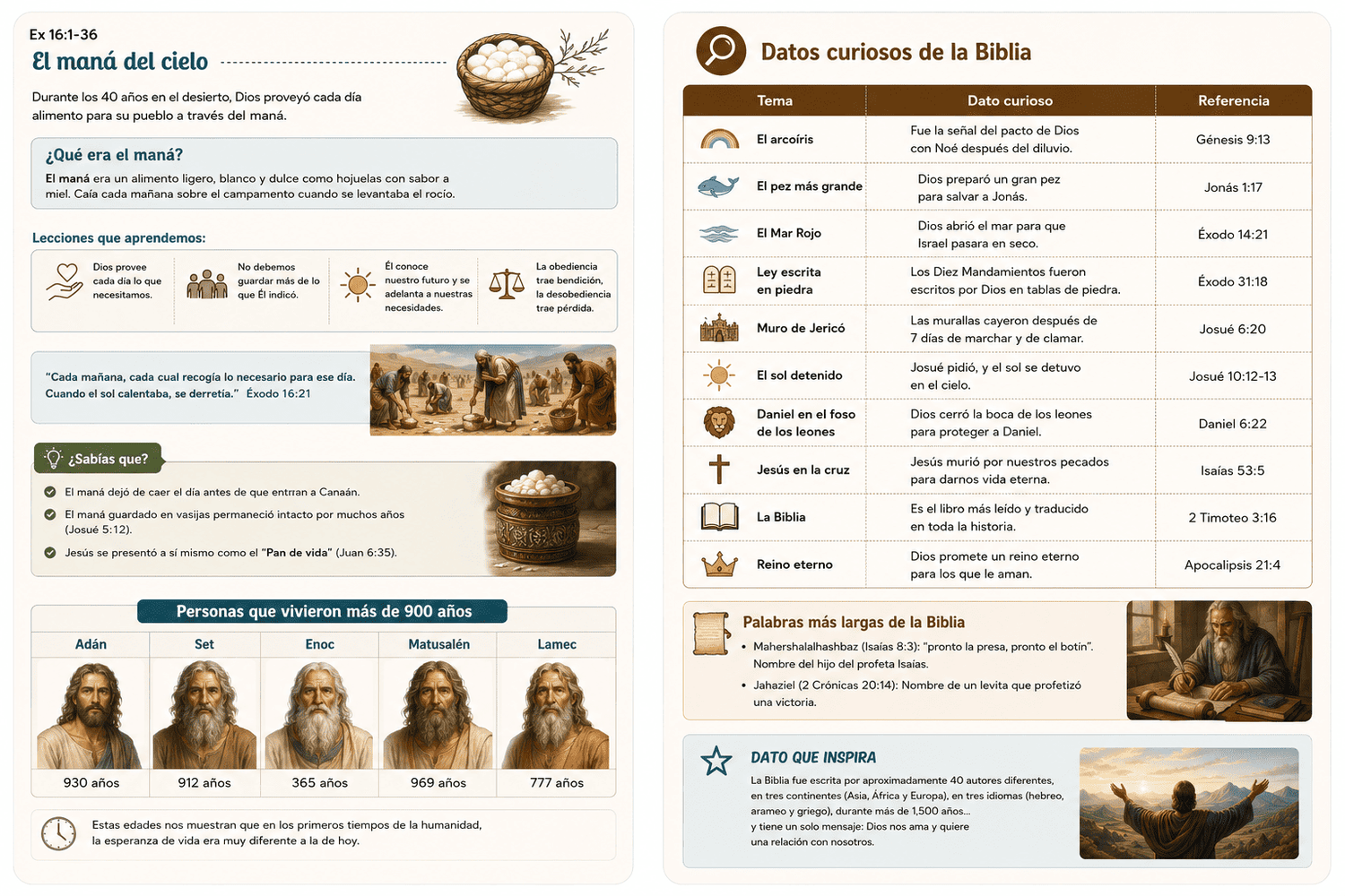 Datos y curiosidades de la Biblia