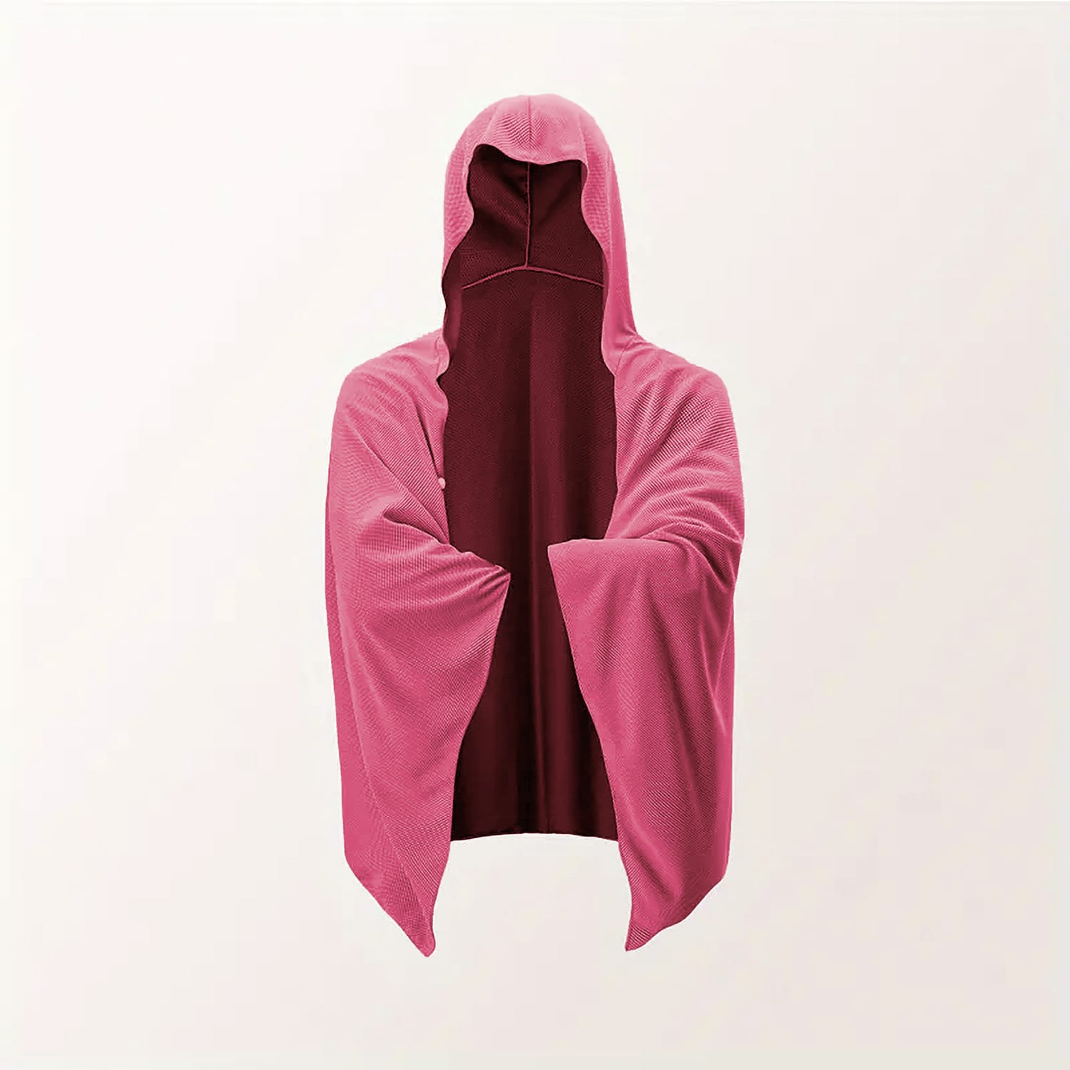 Poncho rafraîchissant Fresh Japan, coloris rouge rosé