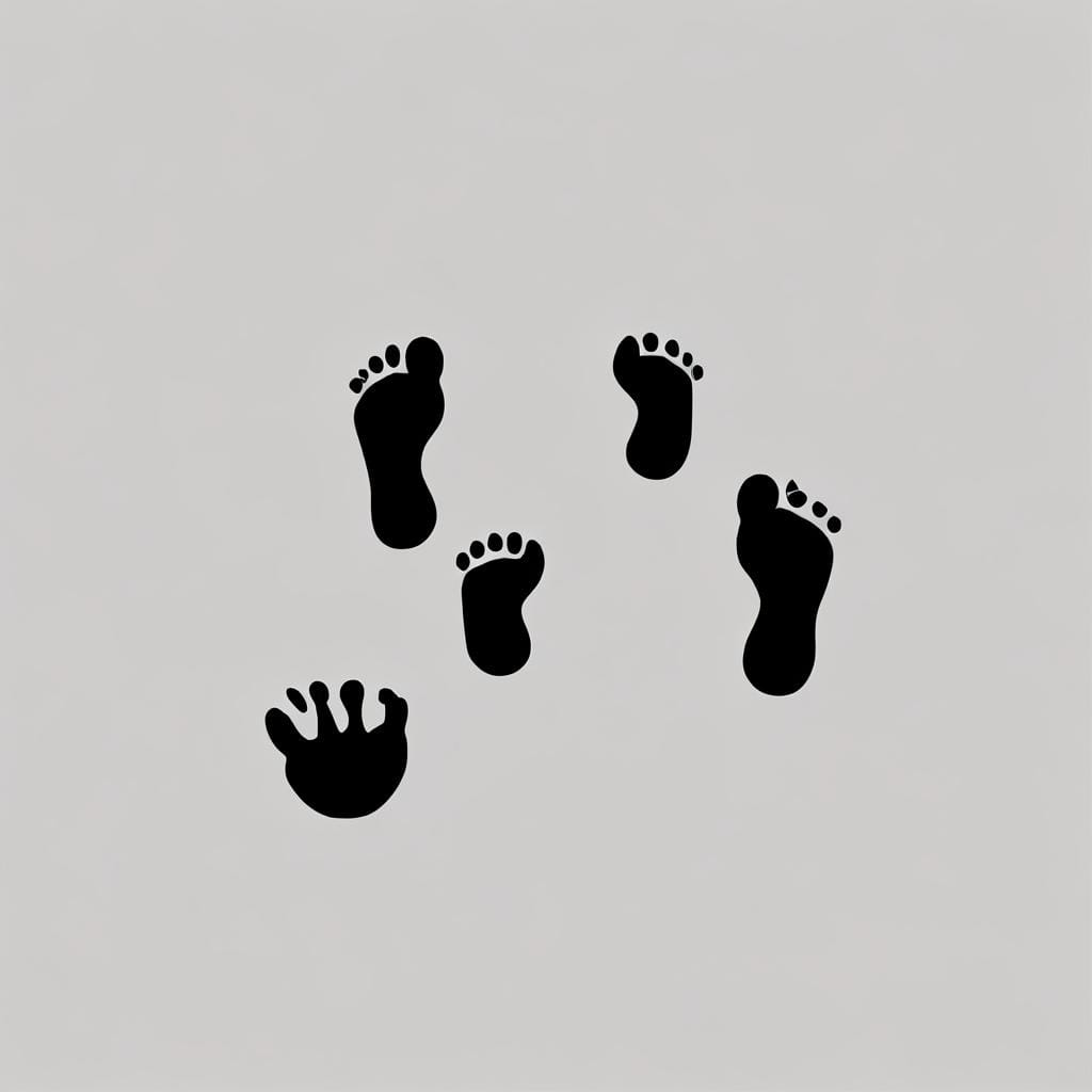 footsteps path icon