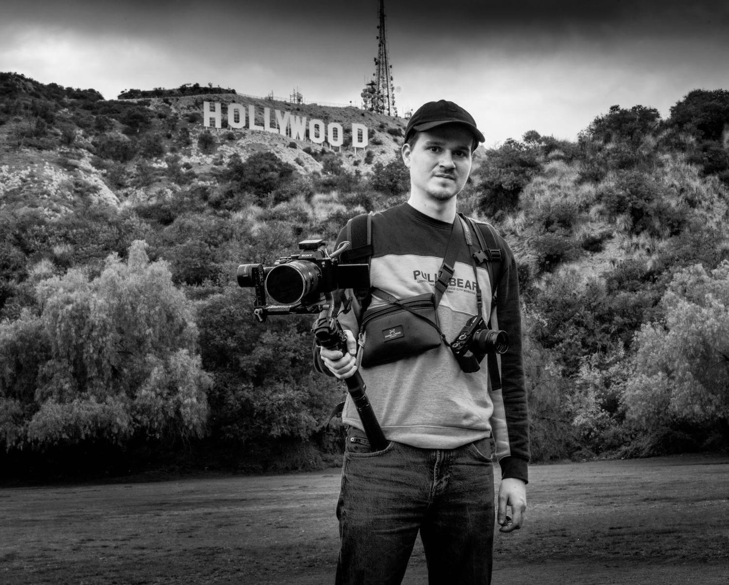 Préparation d'un tournage vidéo avec un smartphone