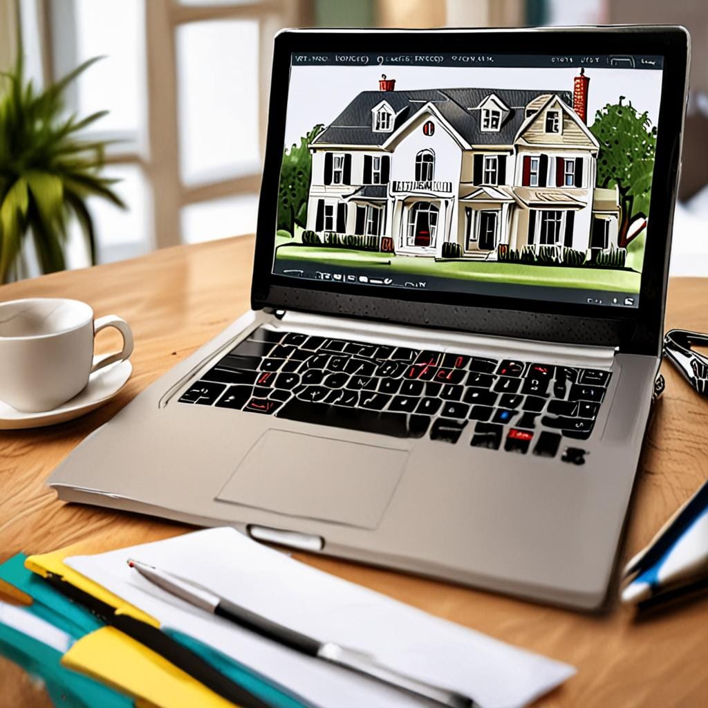 real estate investment analysis laptop