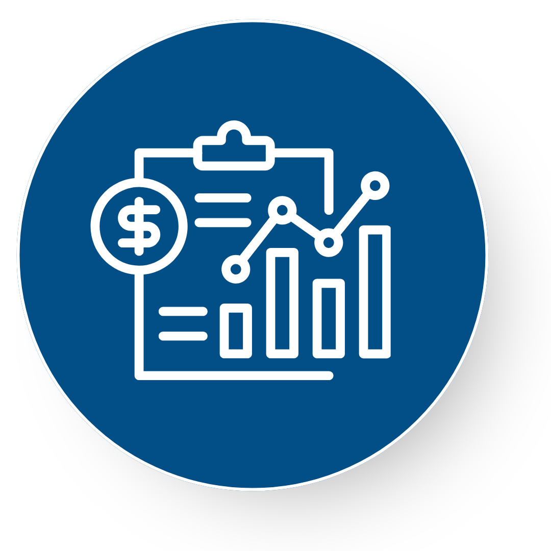 Ikona strukturiranega pristopa za dvig dobička in zmanjšanje izgubljenih priložnosti skozi pogajanja.