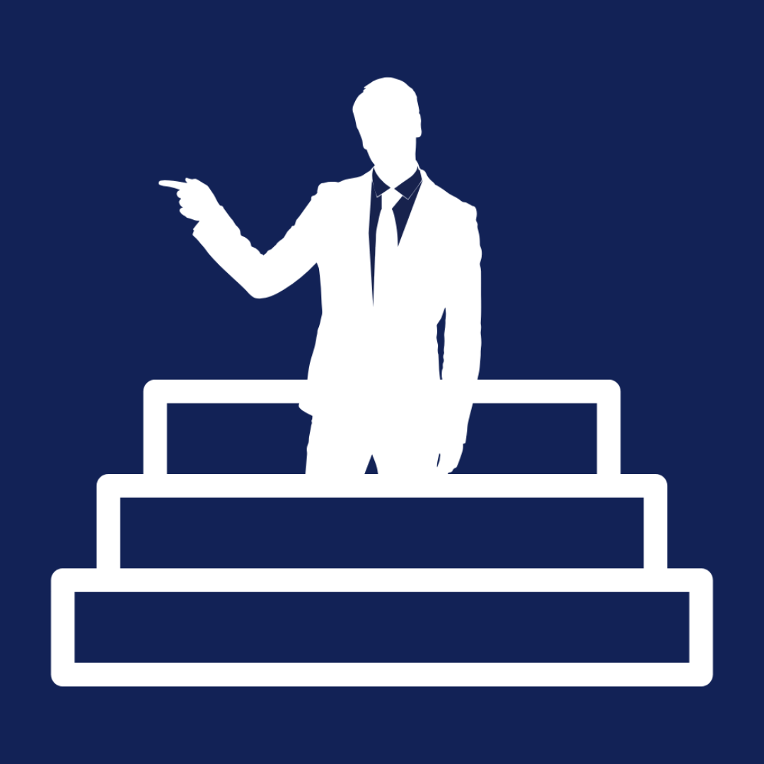 Ikona tretje stopnje pogajalske akademije – mojster pogajanj, ki obvladuje zahtevne situacije