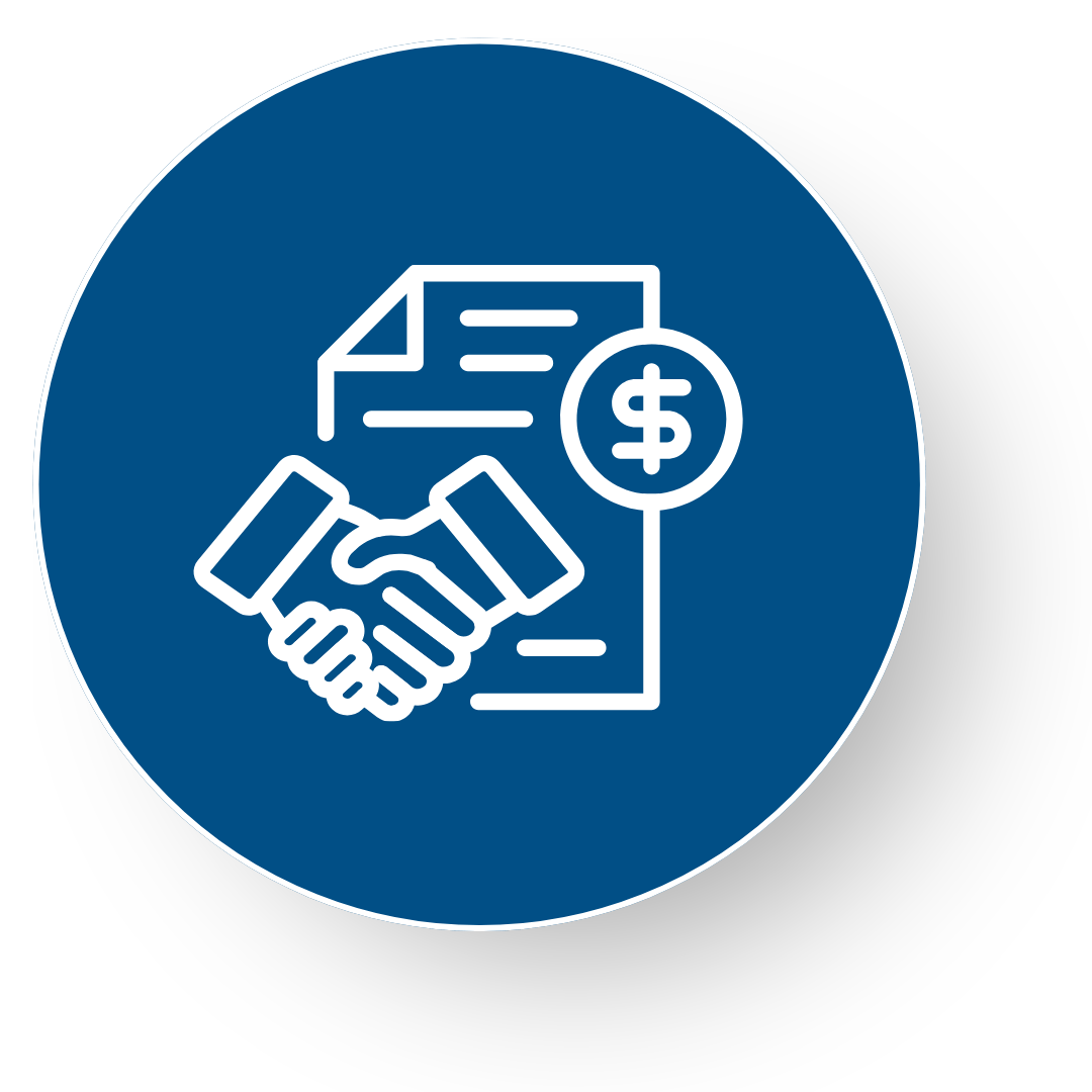 Ikona sklenitve dogovora z maksimalno vrednostjo v poslovnih pogajanjih v okviru Pogajalske akademije