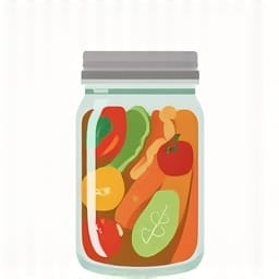glass mason jar sealed food