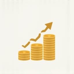 growth coins icon