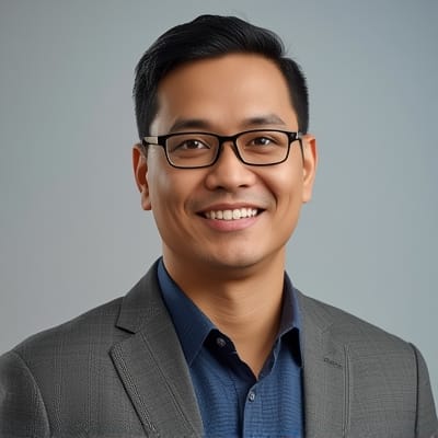 smiling Malaysian man portrait