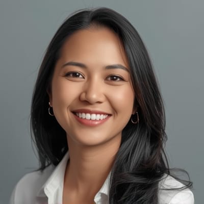 smiling Malaysian woman portrait