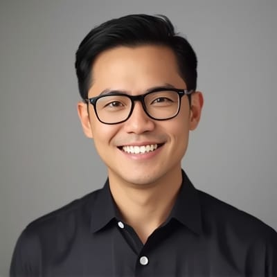 smiling Malaysian man portrait