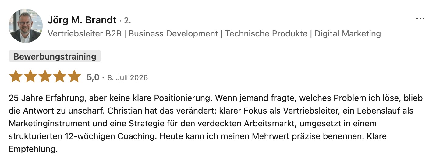 LinkedIn-Empfehlung-von-Christian-Wittek-Karrierecoaching