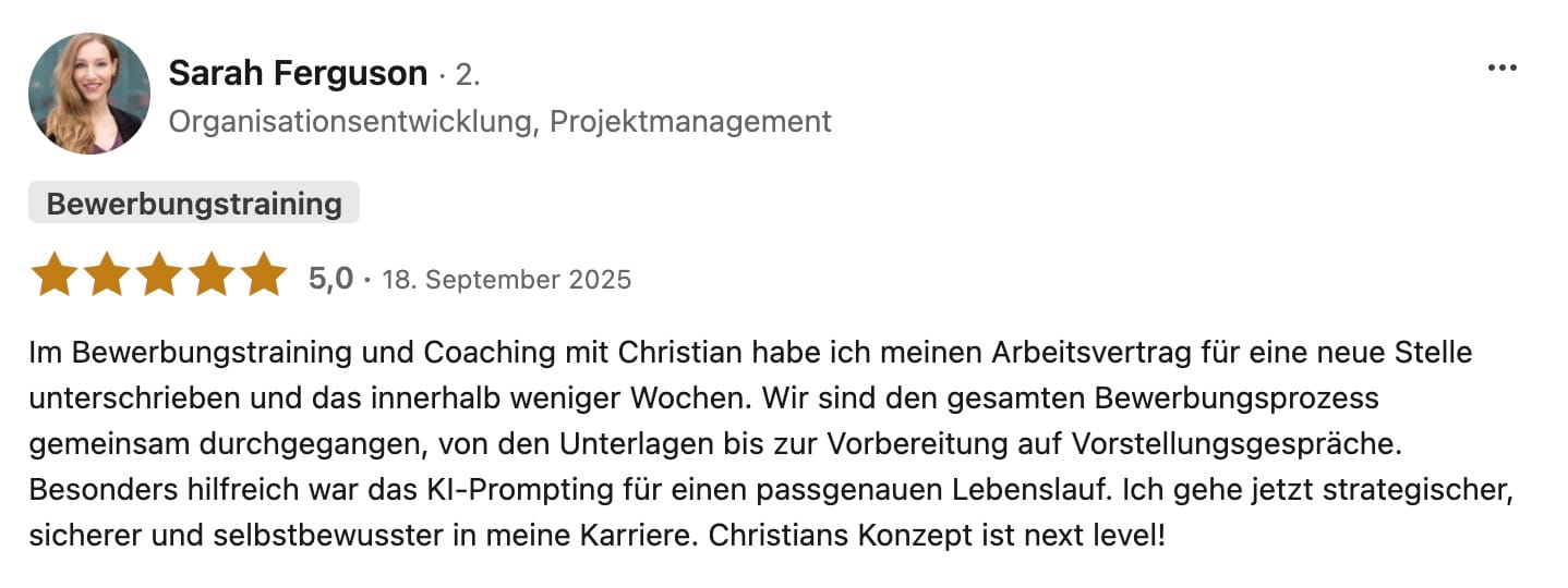 LinkedIn-Empfehlung-von-Christian-Wittek-Karrierecoaching