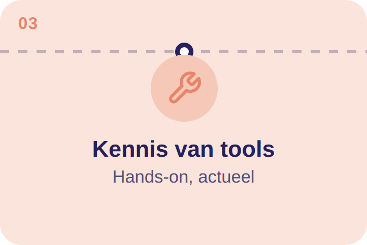 Kennis van tools pijler - laptop en werkplek