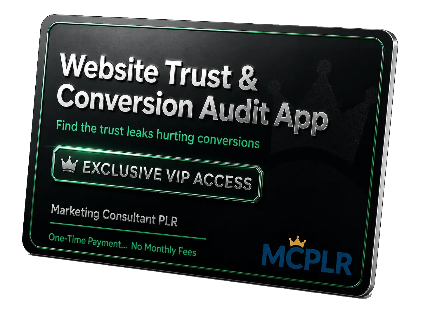 Website Trust and Conversion Audit access card