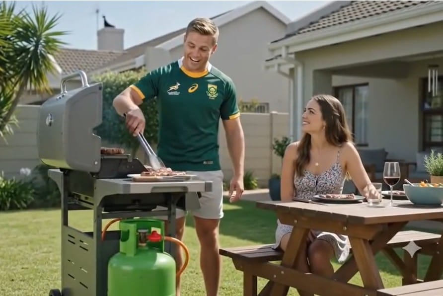 Afrikaanse paartjie kuier buite