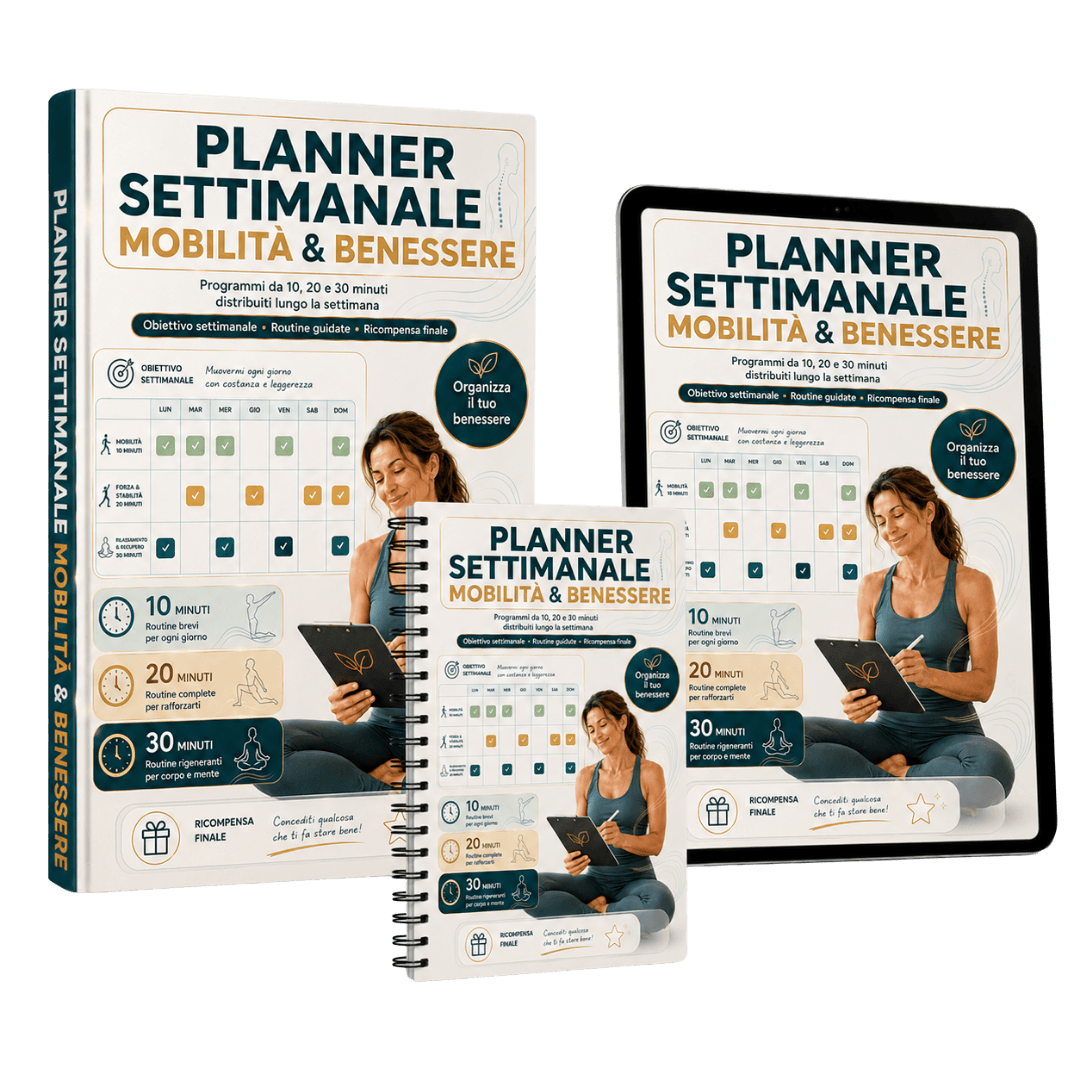 Copertina Planner Settimanale Mobilità e Benessere
