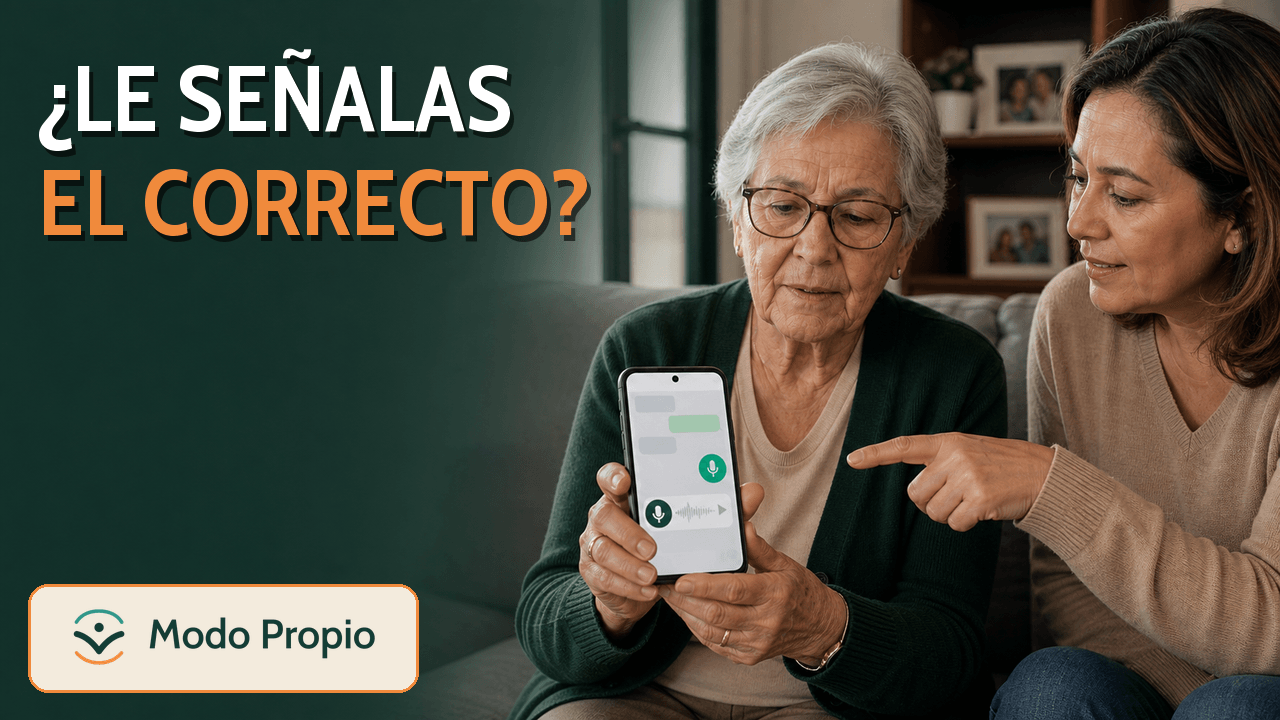 Miniatura del video Cómo enseñar a una persona mayor a enviar un mensaje de voz