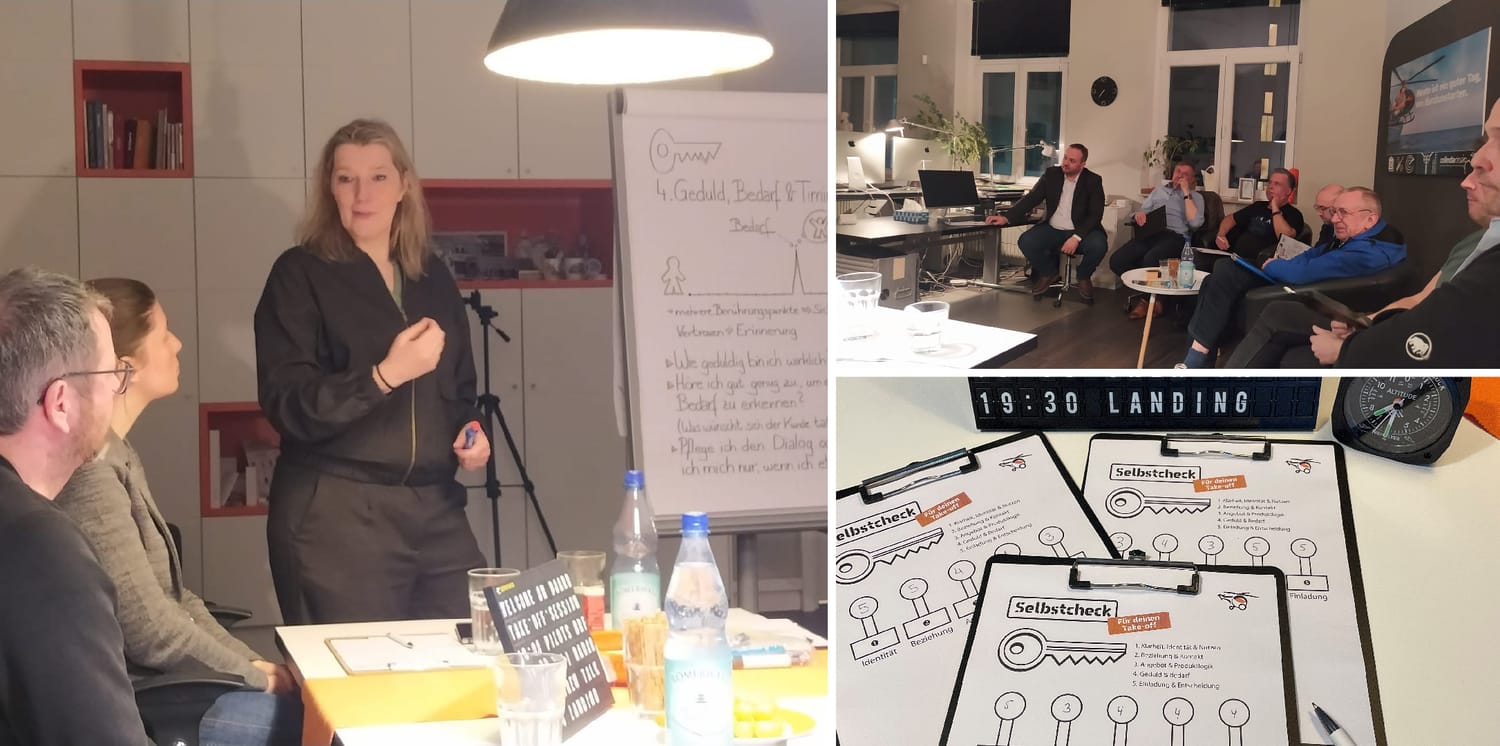 Take-Off-Session 2 – Live im Workshopraum von ColindaDesign