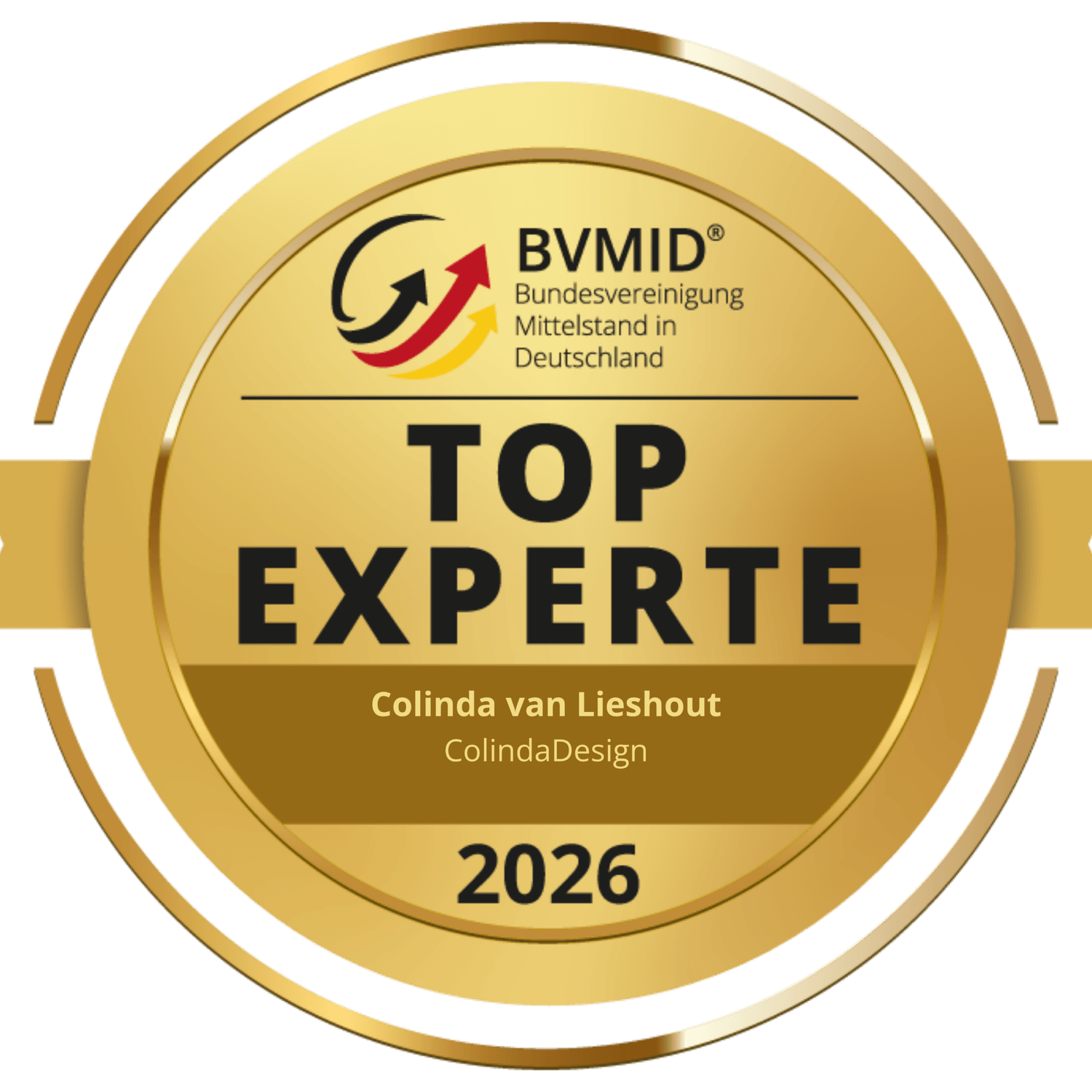 Top-Experte-Siegel vom BVMID für Colinda van Lieshout