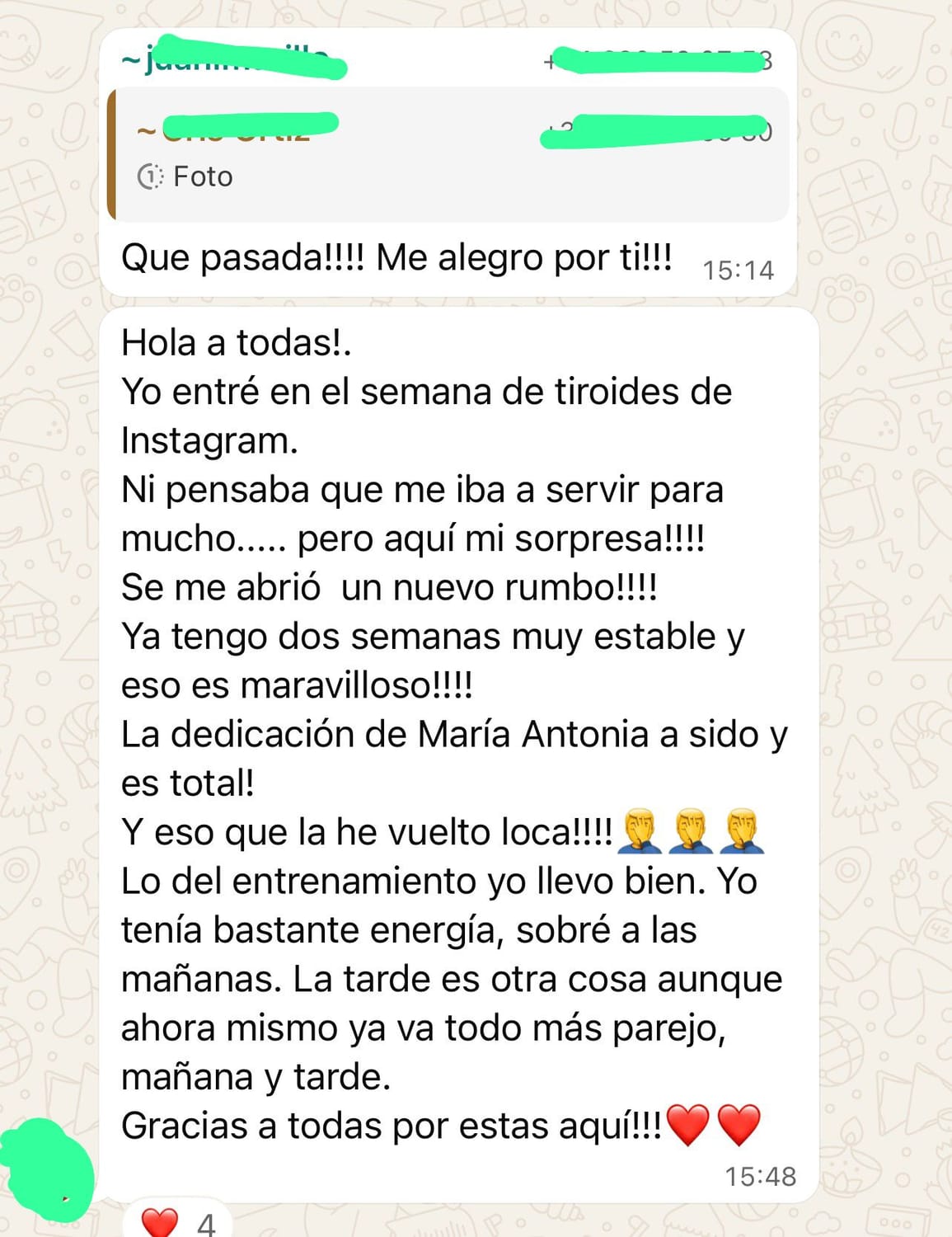 Testimonio real de una mujer acompañada por María Antonia