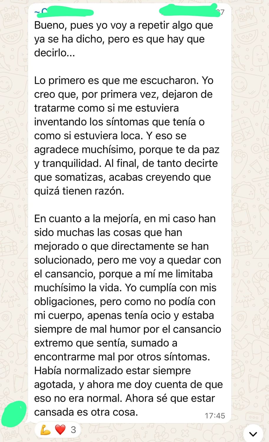 Testimonio real de una mujer acompañada por María Antonia