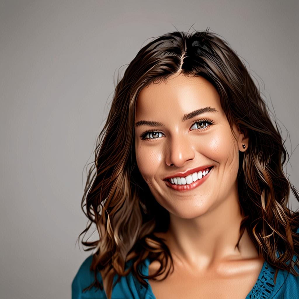 smiling woman portrait