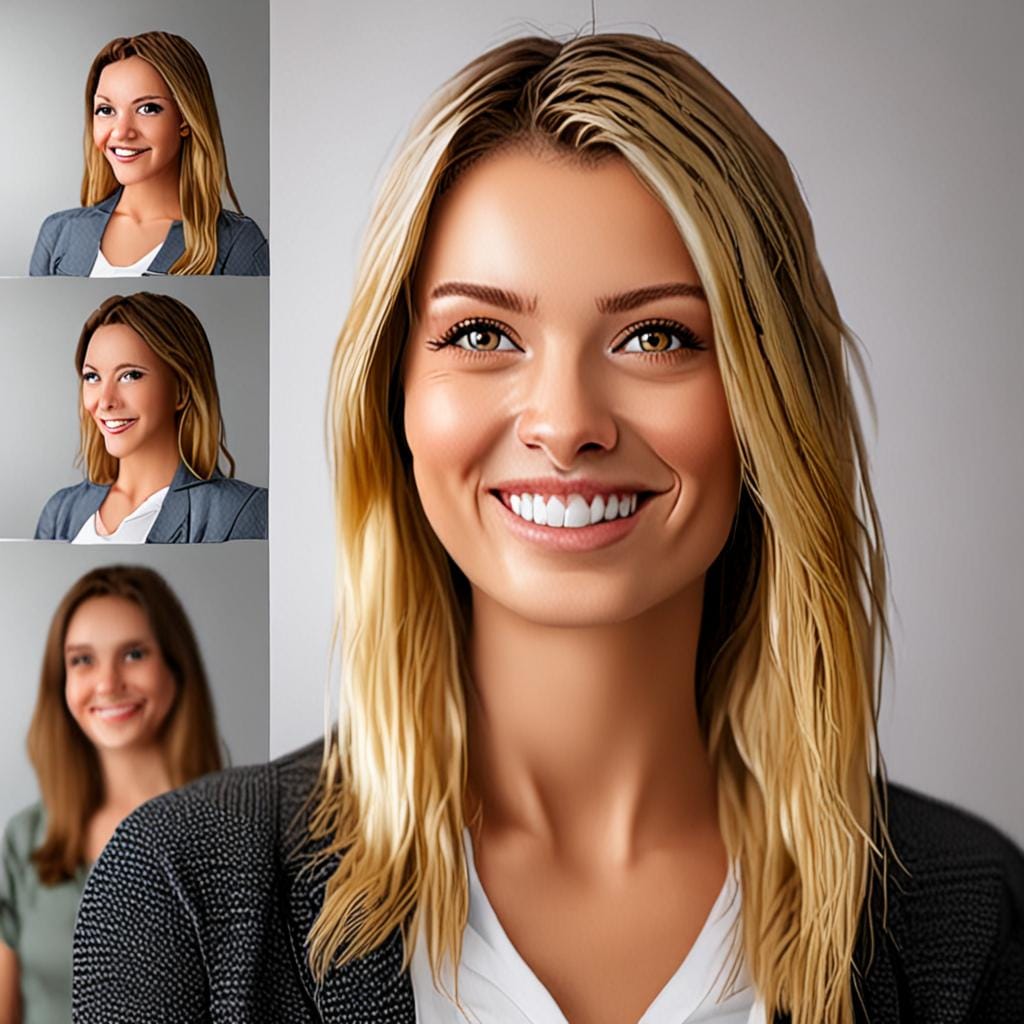 smiling woman portrait