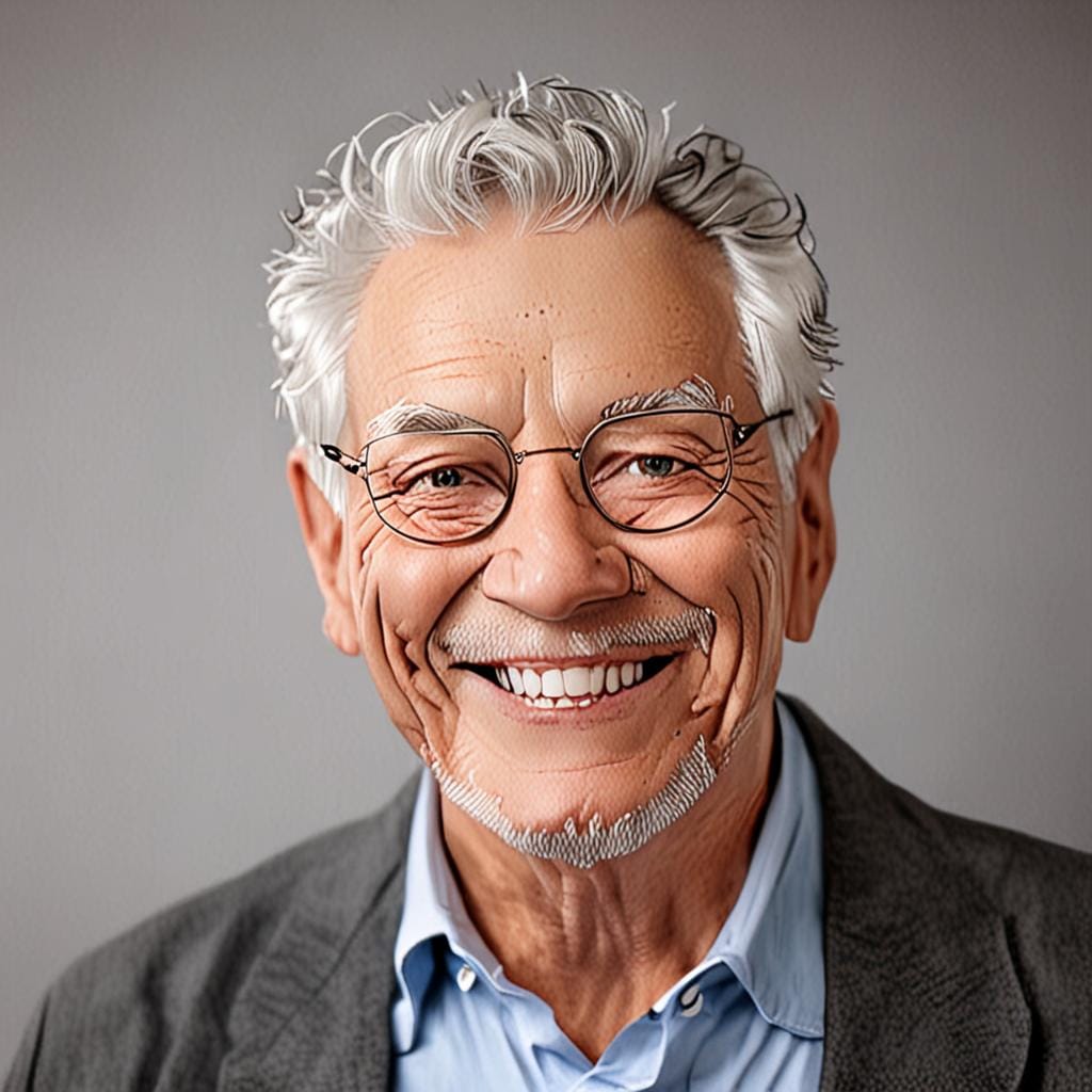 smiling senior man portrait