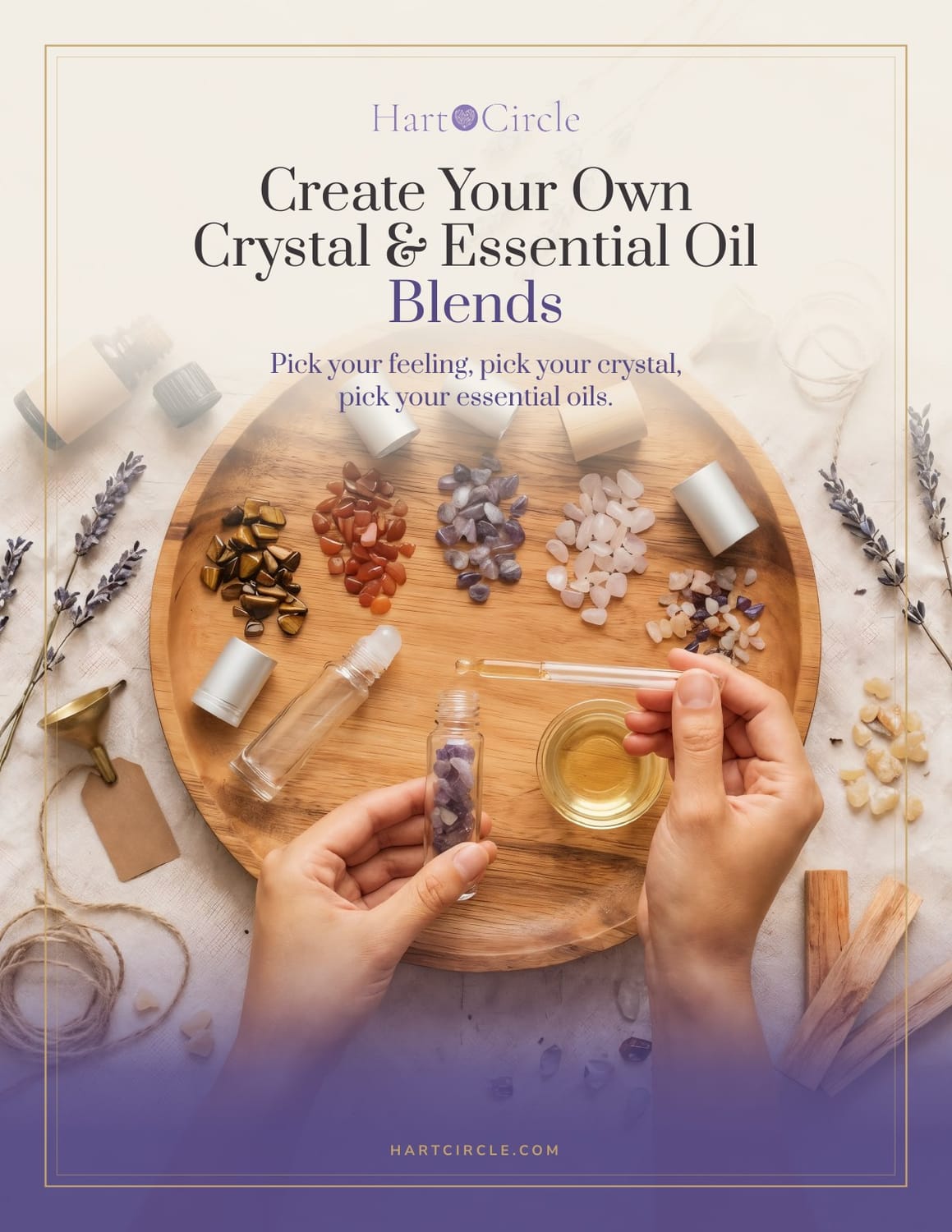 Create Your Own Crystal and Essential Oil Blends guide cover