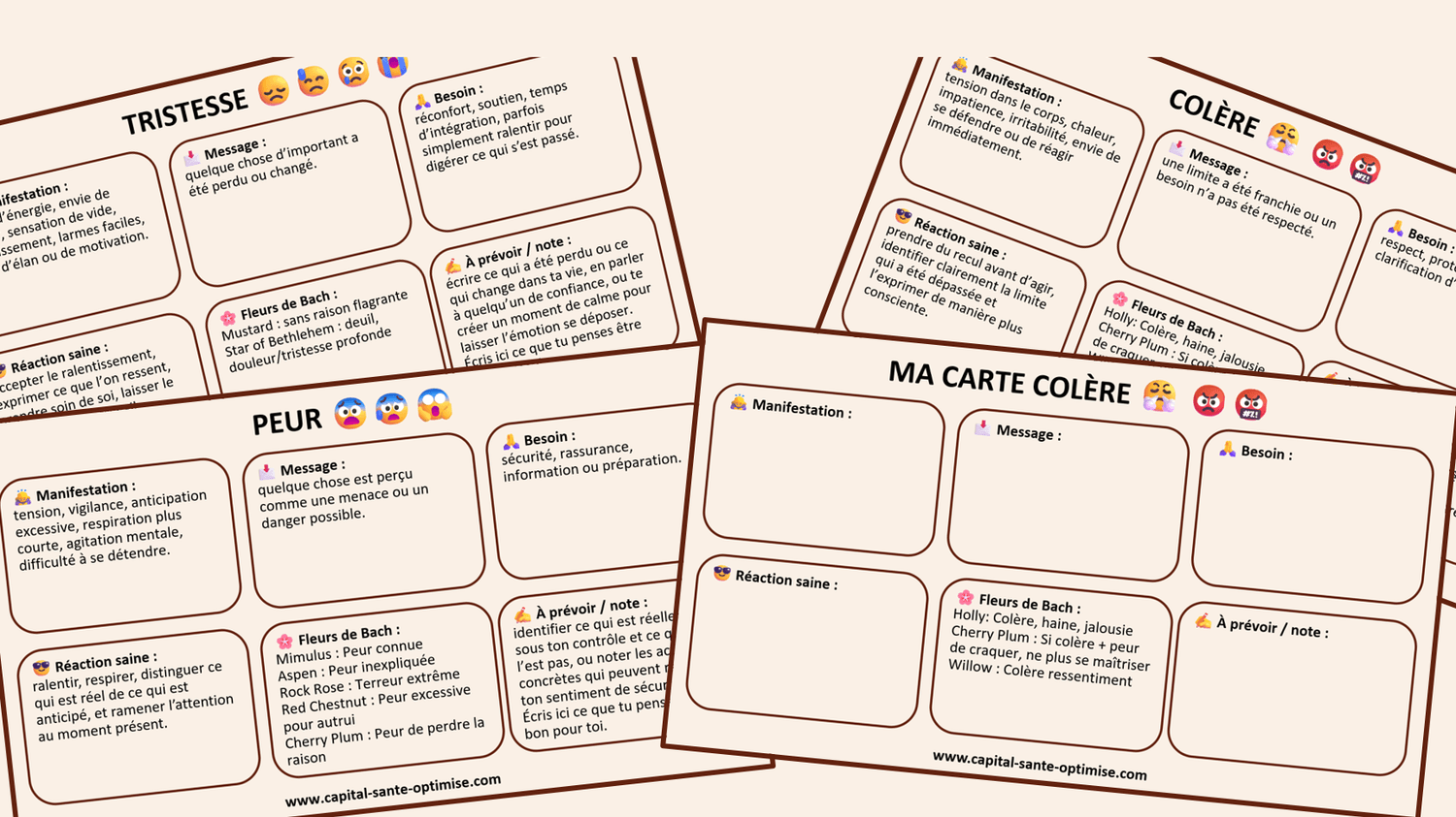 carte mentales émotions