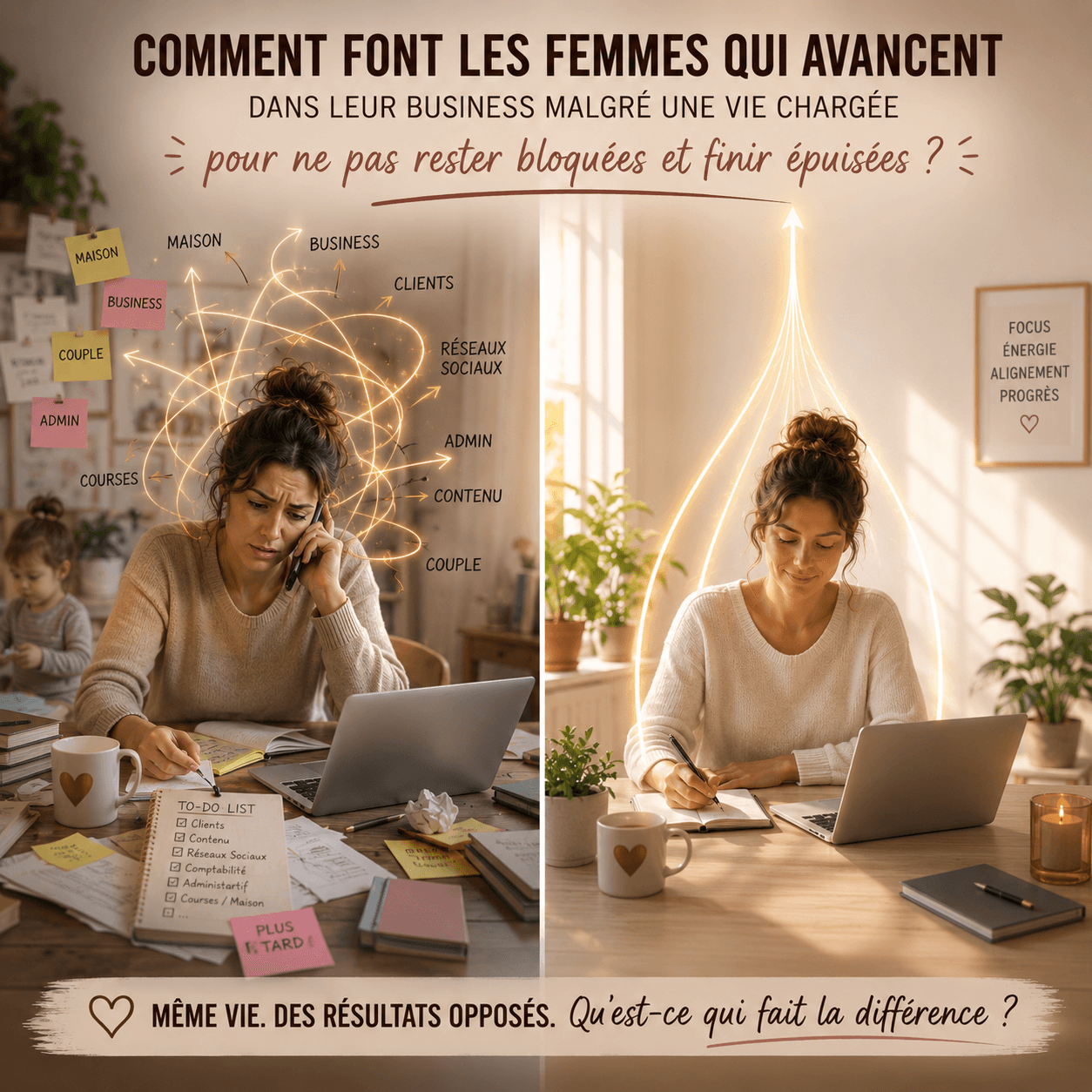 business bloqué vs business fluide