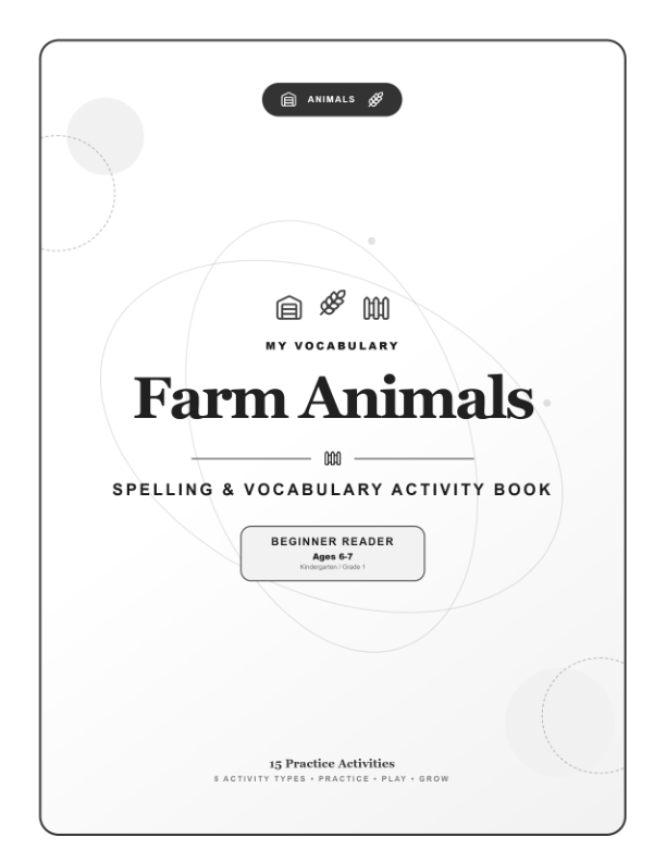 Generated activity book title page
