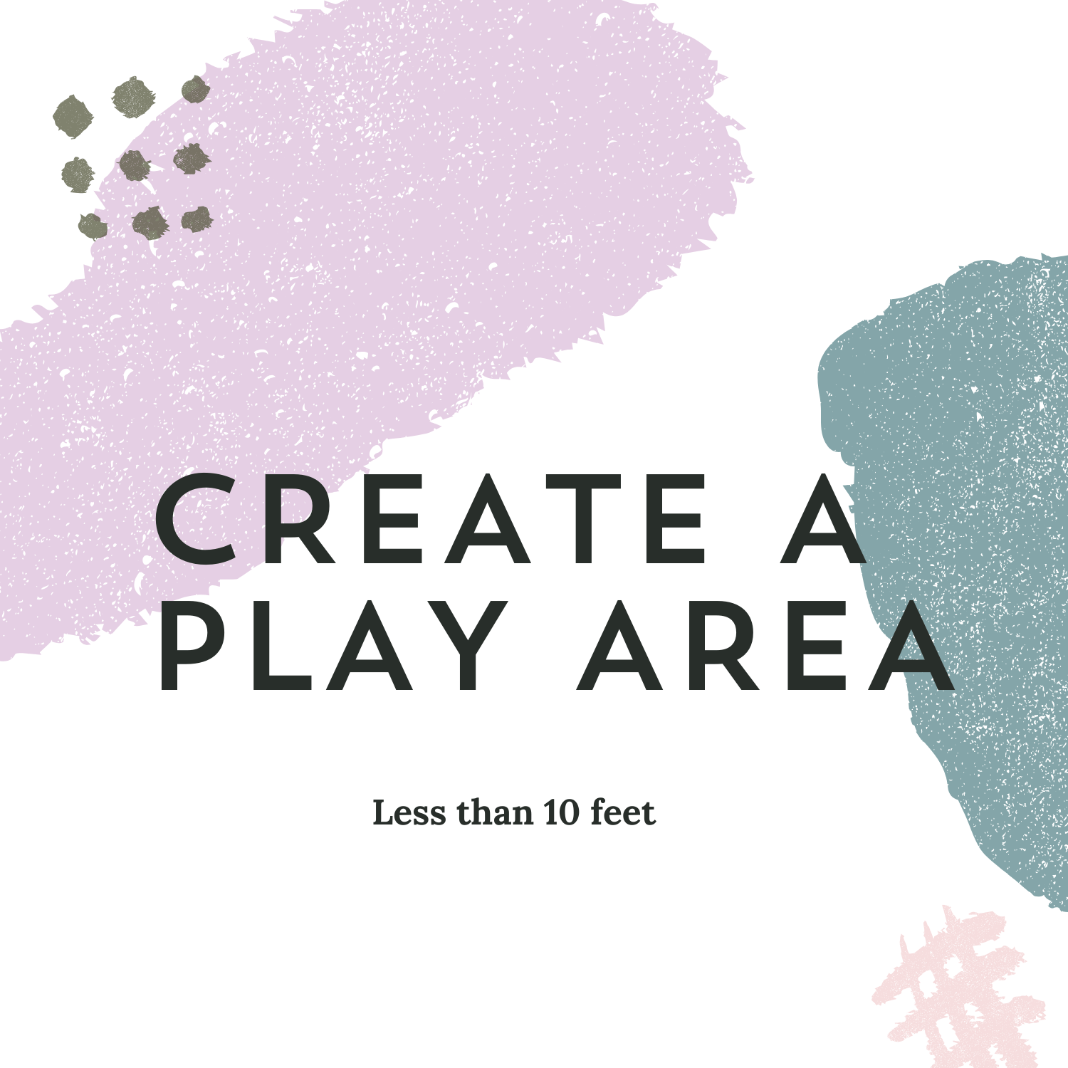 Pink and blue brush marks with brown dots and in the center text, "Coming Soon!"