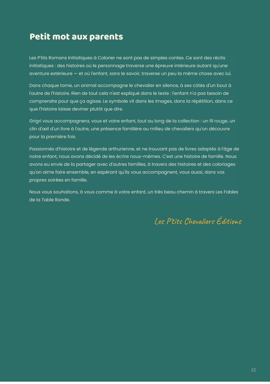 Le Petit mot aux parents