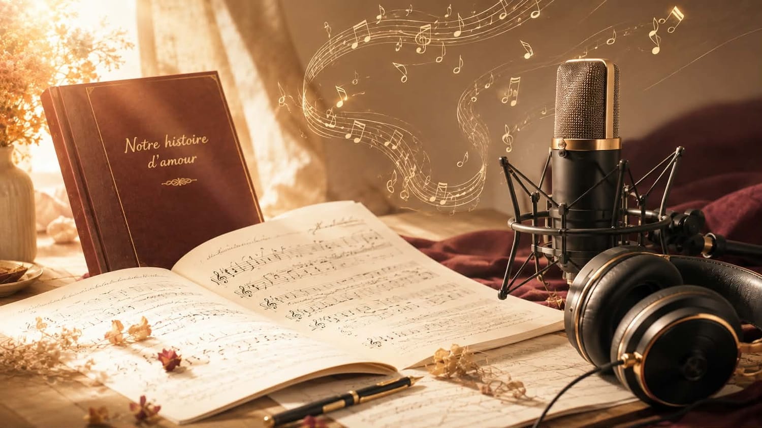 Création musicale d'une chanson inspirée d'une histoire d'amour