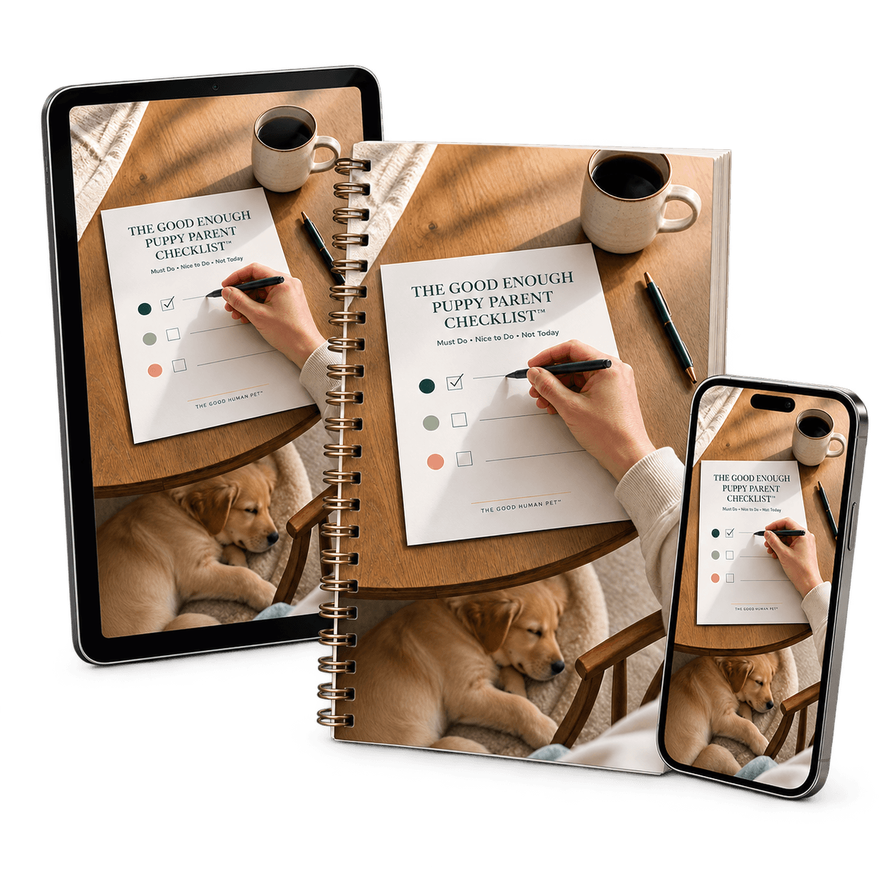 The Good Enough Puppy Parent Checklist digital product mockup