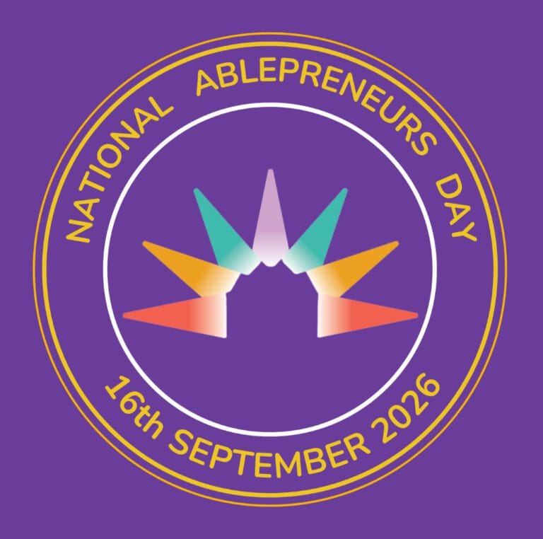 national ableprenurs day purple background
