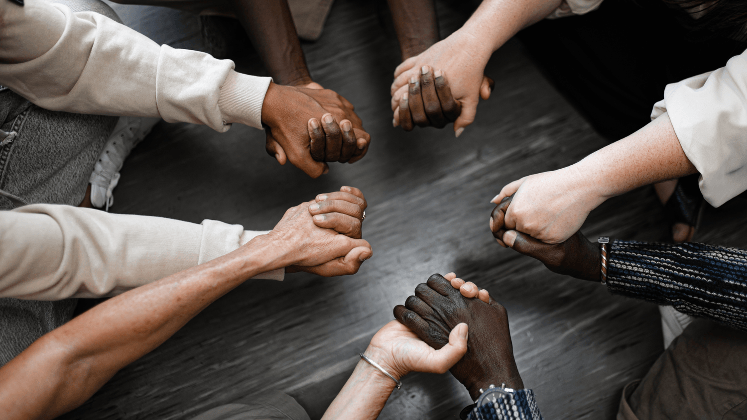 People holding hands